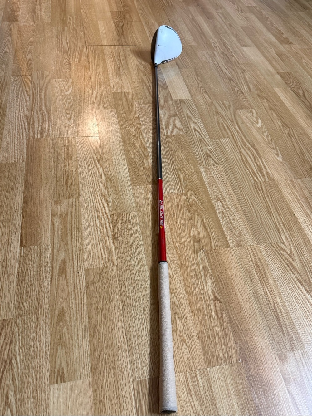 Golf Driver with White Head and Red Shaft